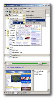 NetVisualize Favorites Organizer screenshot